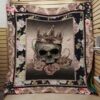 King Skull Quilt Blanket  Quilt